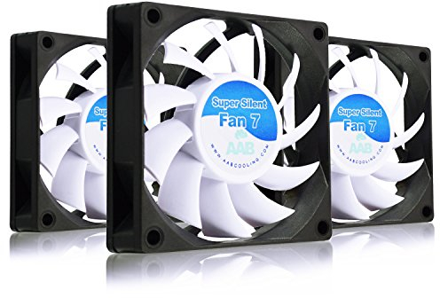 AABCOOLING Super Silent Fan 7 - Una Silenziosa e Molto Efficiente 70mm Ventola per Case PC, Ventilatore per Stampante 3D, 12V Raffreddamento PC, 7cm, Ventola Computer - 3 Pezzi 17,3 Db(A)