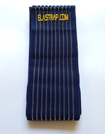 Bande Bandage Strap Sangle Elastique Scratch de Maintien pour Poche de Glace Gel Chaud Froid - Tailles et Couleurs au Choix (Bande Bleu 180x7.5 cm)