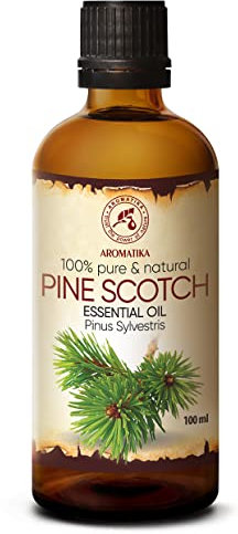 Olio Essenziale di Pino 100ml - Pinus Sylvestris - Austria - 100% Naturale & Puro - Aromaterapia - Relax - SPA - Bagno - Diffusore - Pine Scotch Essential Oil