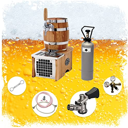 ich-zapfe Soudek, 1/8 HP, raffreddatore a Secco, raffreddatore per Birra, spillatore Birra, 1 Tubo, 20 Litri/h, Keg:Senza