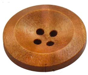 15 edle Holzknöpfe 25mm braun 4-Loch rund Knopf zum annähen aufnähen dunkelbraun Holzknopf Knopf Bastelknöpfe Dekoknöpfe Jackenknöpfe scrapbooking