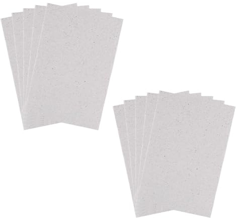 ACONDE 10 placas de mica para microondas, 15 × 12 cm, pieza de reparación, hoja de mica universal, color gris