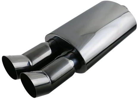 Auspuffblenden Universal Edelstahl 2,5'' 3'' Auto Auspuff Spitze Edelstahl Schwarz Schalldämpfer Auto Zubehör Auto-Heckhals Endrohre