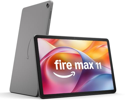 Amazon Fire Max 11-Tablet (Neueste Generation), unser bisher leistungsstärkstes Tablet, mit klarem 11-Zoll-Display, Octa-Core-Prozessor, 4 GB RAM, 14 Std. Akkulaufzeit, 128 GB, grau, mit Werbung