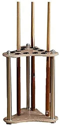 Billard-Queue-Racks, Pool-Queue-Racks, Massivholz-Pool-Queue-Halter, vertikaler, bodenstehender Queue-Halter, Billard-Bar-Aufbewahrungsständer für Billardzimmer, für 12 Pool-Queues, Pool-Que