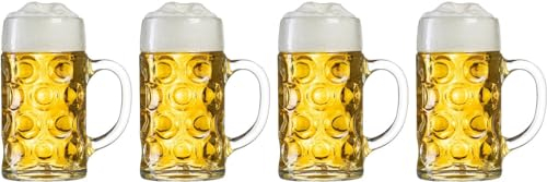 Cookinglife Boccale da birra Oktoberfest 1 litro - 4 pezzi