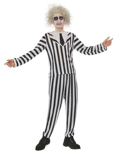 Rubies Disfraz Beetlejuice OPP para adulto, Chaqueta y pantalón impreso, Licencia Oficial Beetlejuice para Halloween, cosplay, fiestas y Carnaval