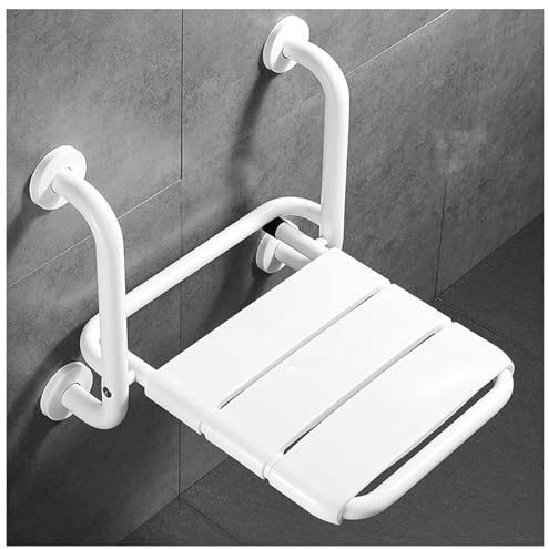 Klappbarer Duschsitz Wandmontierter Badestuhl Duschklappsitz Mit Armlehnen Badewannensitz Duschhocker Aufhängung Badezimmerhocker Für Senioren Duschhilfe Hocker