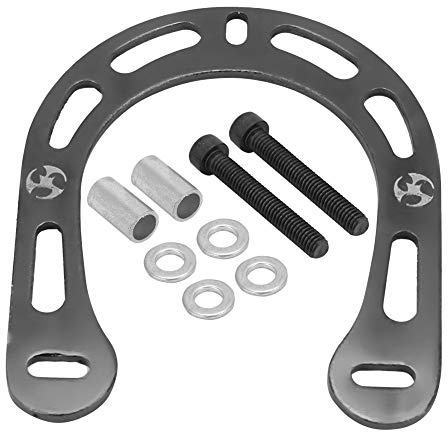 WPKD BLUEIY V-Brake Cycle Brake Boosters Kit, Aluminum Alloy Cycle Brake Boosters Easy to Install Cycle V-Brake Brake Boosters with Screws for Mountain Cycle 14x11.5cm (Black)