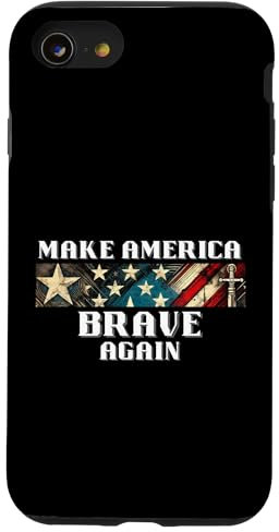 Macht Amerika wieder mutig USA Stars & Stripes Hülle für iPhone SE (2020) / 7 / 8