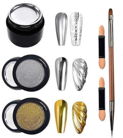 GZSYY Mirror Nagellack UV Nagellack UV Gel Metallic Effekt Mit Chrome Nail Powder