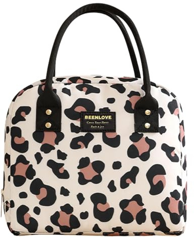 EDLMKM Insulated Lunch Bags for Women, Lunch Bag, Ladies Work Adult Cool Tote Box Container, Portable Thermal Leak-Proof Cool Bag for Work, Picnic, Beach, Camping