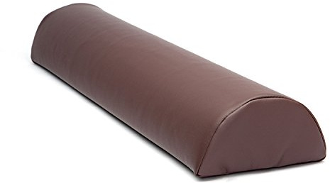 WellTouch Lagerungsrolle halbrund | Knierolle für Massageliegen | Lagerungskissen für Massage & Therapie | Kniehalbrolle in Größe S: 65 x 15 x 7,5 cm (Schoko)