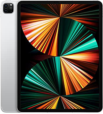 2021 Apple iPad Pro (de 12,9 Pulgadas, con Wi-Fi + Cellular, 256 GB) - Plata (5.ª generación)