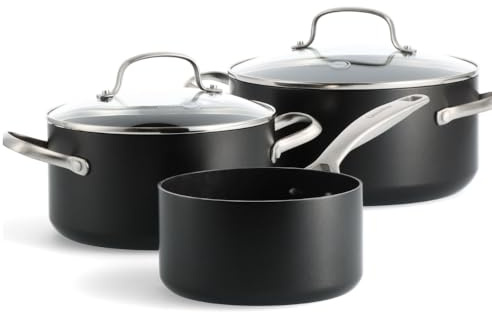 GreenPan Copenhagen Aluminium Non-Stick 3 Piece Cookware Set