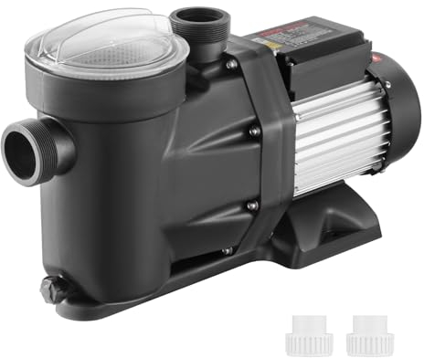 VEVOR Pompa per Piscina Fuori Terra, 220 V a 240 V Pompa a Doppia Velocità 1450/2860 giri/min 1100 W 27800 L/H max. Pompa Potente, Pompa per Piscina a Risparmio Energetico per Piscina Fuori Terra