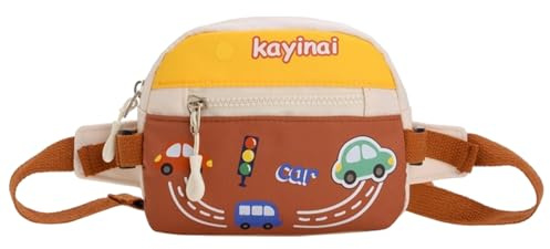 Süße Tote Geldbörse für Frauen | Süße Kindertasche | Multifunktionale | Aufbewahrungstasche Cartoon Kinder Rucksäcke Kinder Auto Tasche für Spielzeug Snacks Mädchen, Kaffeebraun, Refer to