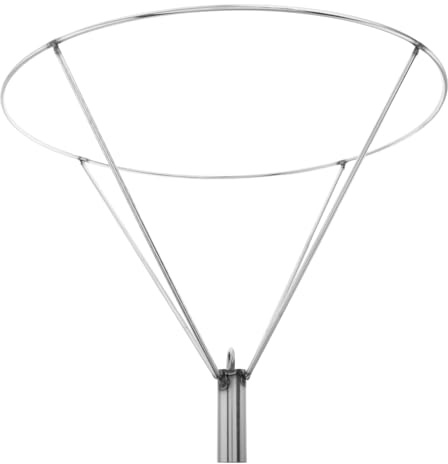 Luxshiny Jordförbränning Av Bollstöd Ballonger Shower Ballongfäste Ballonghållare Ballongfäste Rund Ballongram Jätteballongstabilisator Jumbo Ballonger Rostfritt Stål Silver