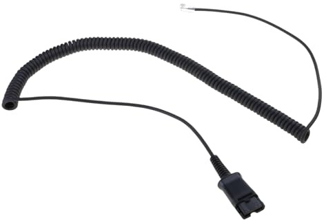 Iuhtrb Cable de auriculares de desconexión rápida para auriculares a Avaya J100 1600 RJ9, conectividad telefónica, cable de auriculares para centro de llamadas