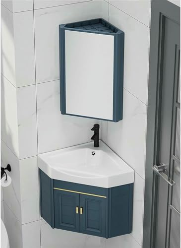 Piccolo lavabo da appoggio, lavabo da appoggio, lavabo da appoggio Moderno, mobiletto da Bagno angolare