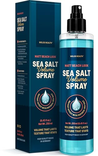 WoldoHealth Sea Salt Spray 250ml – För mer volym och textur, matt beach look, inte klibbigt, subtil unisexdoft, för fint, kort och långt hår