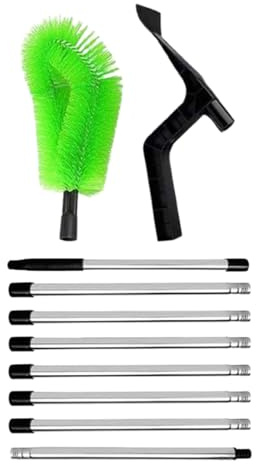 Pulisci grondaie telescopico, Pulisci grondaie portatile, Strumento a lunga portata per, detriti, foglie di sabbia, Giardino, Fattoria, Cortile, Proprietari di casa, Professionisti, Facile access