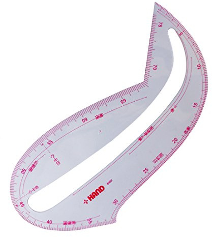 HAND No.6402 Flexible Metric Sleeve Curve,Neckline, Armhole Pattern Making Ruler - Creates The Perfect Shape
