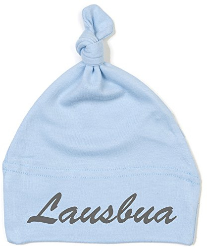 Schnoschi Babymütze mit Lausbua hochwertig Bestickt/gestickt
