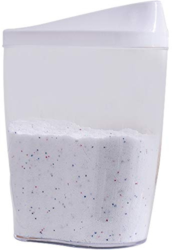 WANZSC Waschpulver Box kleine kleine transparente Behälter Lagertank Waschpulver Aufbewahrungsbox wx10181141