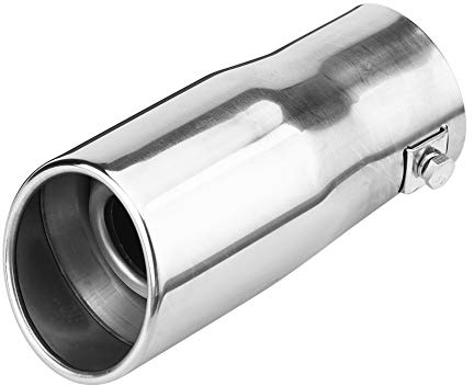 Hlyjoon Endrohre Auspuff 30-51mm Auto Auspuffendrohr Kfz Auspuffblende Endrohr Edelstahl Endrohr Auspuffanlage Korrosionsbeständig(Schräg)