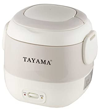 Tayama Mini cuiseur à riz portable de 1,5 tasse, blanc (TMRC-03R)
