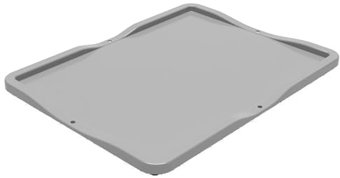 Colour Coded Euro Plastic Stacking Industrial Storage Containers Boxes Crates! (400 x 300 Lid, Grey)