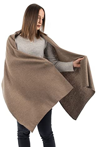DALLE PIANE CASHMERE Stola Donna Misto Cashmere Lana - Visone
