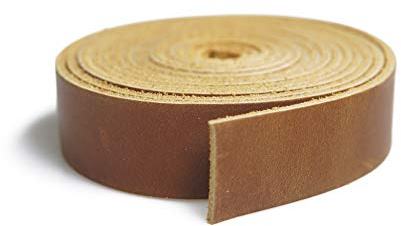 QMYBROW Vollnarbiges Lederband 2.0mm Dickes Schnur Flechten String für Handwerk/Werkzeug/Werkstatt handgefertigt 3/4x72 Zoll Langer Ledergürtel … (Bourbon Braun)