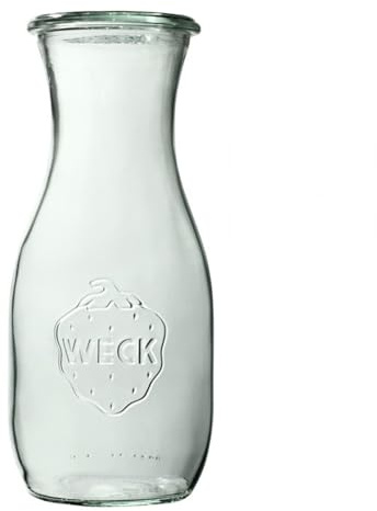 Weck 530 ml Flasche 6 Stück | Durchmesser - 60 mm, Höhe - 184 mm | Zum Einmachen von Konserven, Säften, zur hermetischen Aufbewahrung von trockenen Zutaten