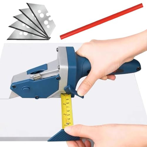 Duroecsain Utensile da taglio per cartongesso, taglierina multifunzione per cartongesso, strumento versatile per cartongesso, taglierina per cartongesso