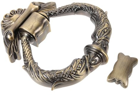 Angoily Vintage Türklopfer aus Zinklegierung für Haustüren mit Glatter Oberfläche und Einfachem Europäischem Design Dekorativer Türklopfer für Sicherheitstüren