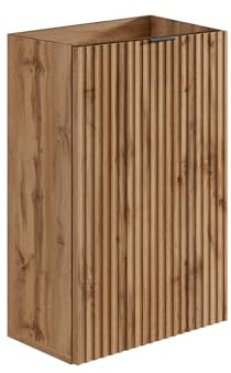 Vente-unique-Mobile lavamani scanalato Anta Reversibile Le Chiaro H60 x L40 x P22 - VAHIRA
