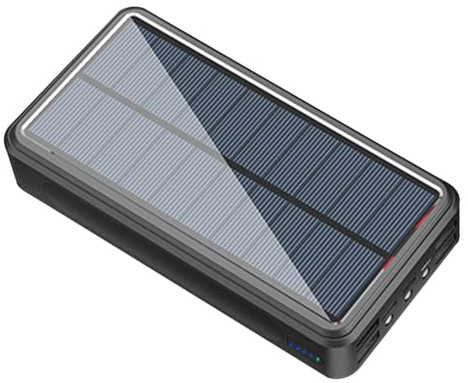 Caricatore solare Power Bank – 50000 mAh Fast Charging, Portable Battery Pack | USB Ports External Phone Chargers, Durable Travel Powers Source for Tablet, Mobile Device, High Capacity Backup Chargers