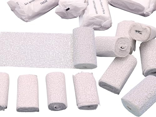 Plaster of Paris Bandages for Arts and Crafts - Pack of 20 (Each 3 m x 10 cm) - Modroc - Sculpture, Modelling, Casting - Bulk Class Pack