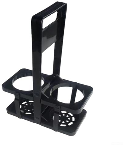 Práctica cesta de botella de cerveza para un transporte rápido y fácil a reuniones sociales (negro)