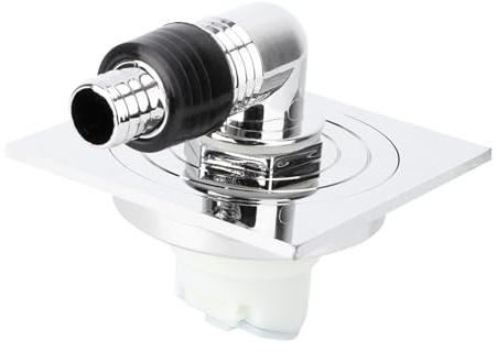 HONITANO Copertura per Scarico Lavatrice Antigoccia in Plastica e Rame Guarnizioni Multiple 10x10 Cm, Chiusura Ermetica e Apertura Automatica per Tubazioni Lavatrici