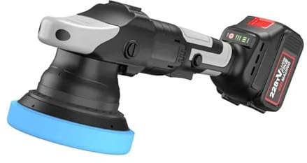 900W Cordless Car Polisher Machine Brushless 5 Inche Rechargeable Eccentric Wireless Polishing Waxing Kit(Package 2)
