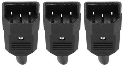 QUARKZMAN AC110-250V 10A Maschio IEC320 C14 Adattatore Di Alimentazione Connettore 3 Terminali Montaggio A Pannello 3 Pz