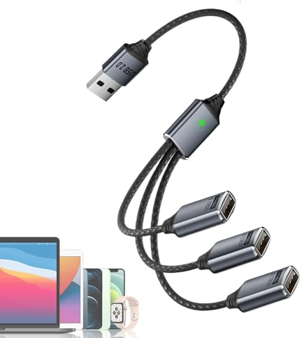 Câble De Chargeur USB Multiple Câble USB en D'aluminium pour Chargeur | Fournitures Électroniques Pour Appareils Mobile Conduire Travail Trajet