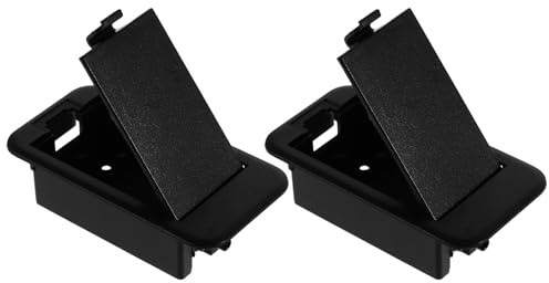 INOOMP Boîtier de Batterie 9v pour Micros Actifs de Guitare et Basse Électrique, Lot de 2 Compartiments à Piles en Plastique Compacts et Robustes, Accessoires Compatibles Scène