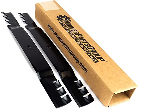 Lot de 2 lames mulching pour remplacer les lames Toro 106224703, 106874403, 110656803, ou 110185703