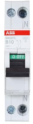 ABB SN201 L B10 INTERR. AUTOMATISCH 1P+N 4,5KA