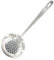 Fackelmann 40695 Ecumoire, araignée de cuisine, louche à trou, cuillère passoire, ustensile de cuisine, Acier inoxydable, Argent, 32 x 11 cm