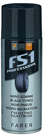 Faren F51, Nero Gomme, Ravvivante per Gomme e Tessuti gommati siliconico Spray 400ml